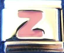 Italian Charms - Fits Nomination - Letters - PINK Z
